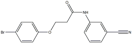 3-(4-bromophenoxy)-N-(3-cyanophenyl)propanamide Structure