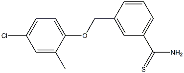 3-(4-chloro-2-methylphenoxymethyl)benzene-1-carbothioamide 结构式