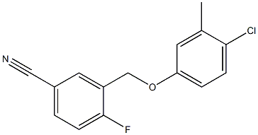 3-(4-chloro-3-methylphenoxymethyl)-4-fluorobenzonitrile