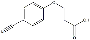 3-(4-cyanophenoxy)propanoic acid 结构式