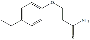 3-(4-ethylphenoxy)propanethioamide Struktur