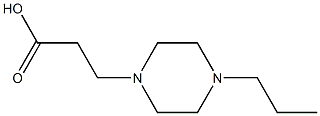 3-(4-propylpiperazin-1-yl)propanoic acid Structure