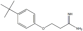 3-(4-tert-butylphenoxy)propanimidamide,,结构式