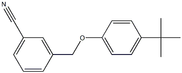 3-(4-tert-butylphenoxymethyl)benzonitrile Structure