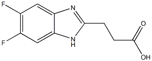 3-(5,6-difluoro-1H-1,3-benzodiazol-2-yl)propanoic acid Struktur