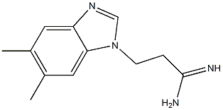  3-(5,6-dimethyl-1H-benzimidazol-1-yl)propanimidamide