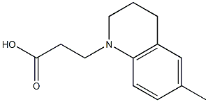 3-(6-methyl-1,2,3,4-tetrahydroquinolin-1-yl)propanoic acid Structure