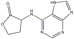 3-(7H-purin-6-ylamino)oxolan-2-one,,结构式