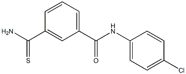 3-(aminocarbonothioyl)-N-(4-chlorophenyl)benzamide Structure