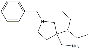 3-(aminomethyl)-1-benzyl-N,N-diethylpyrrolidin-3-amine Structure