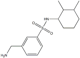 3-(aminomethyl)-N-(2,3-dimethylcyclohexyl)benzenesulfonamide 化学構造式