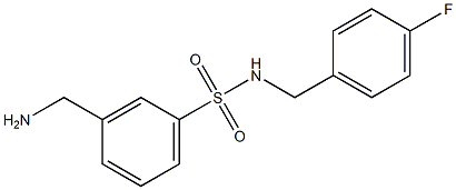 3-(aminomethyl)-N-(4-fluorobenzyl)benzenesulfonamide