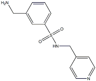 3-(aminomethyl)-N-(pyridin-4-ylmethyl)benzene-1-sulfonamide