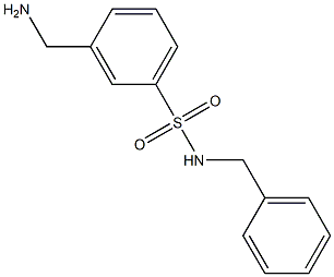 3-(aminomethyl)-N-benzylbenzene-1-sulfonamide Structure