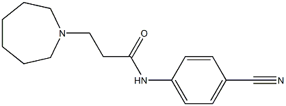 3-(azepan-1-yl)-N-(4-cyanophenyl)propanamide 化学構造式