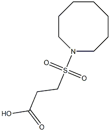 3-(azocane-1-sulfonyl)propanoic acid Structure