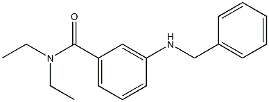 3-(benzylamino)-N,N-diethylbenzamide,,结构式