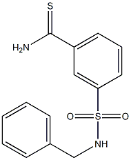 3-(benzylsulfamoyl)benzene-1-carbothioamide Structure
