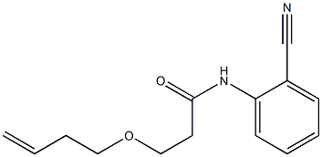 3-(but-3-en-1-yloxy)-N-(2-cyanophenyl)propanamide Structure