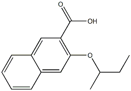 3-(butan-2-yloxy)naphthalene-2-carboxylic acid,,结构式