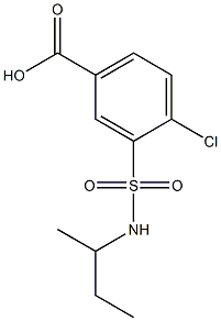 3-(butan-2-ylsulfamoyl)-4-chlorobenzoic acid