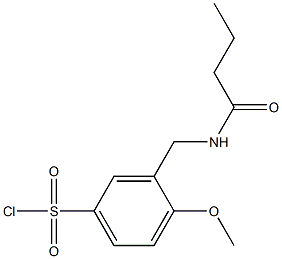 3-(butanamidomethyl)-4-methoxybenzene-1-sulfonyl chloride