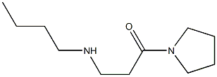 3-(butylamino)-1-(pyrrolidin-1-yl)propan-1-one,,结构式