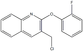 3-(chloromethyl)-2-(2-fluorophenoxy)quinoline,,结构式