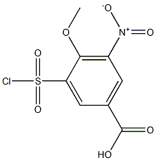 3-(chlorosulfonyl)-4-methoxy-5-nitrobenzoic acid Structure