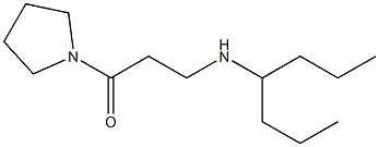 3-(heptan-4-ylamino)-1-(pyrrolidin-1-yl)propan-1-one 化学構造式