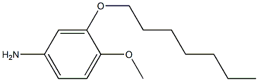 3-(heptyloxy)-4-methoxyaniline,,结构式