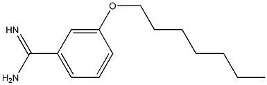 3-(heptyloxy)benzene-1-carboximidamide 结构式