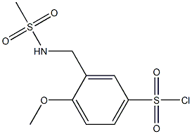 3-(methanesulfonamidomethyl)-4-methoxybenzene-1-sulfonyl chloride Structure