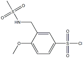  3-(methanesulfonamidomethyl)-4-methoxybenzene-1-sulfonyl chloride