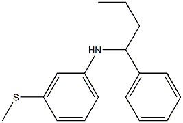 3-(methylsulfanyl)-N-(1-phenylbutyl)aniline Structure