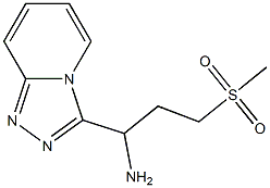 3-(methylsulfonyl)-1-[1,2,4]triazolo[4,3-a]pyridin-3-ylpropan-1-amine,,结构式