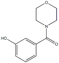 3-(morpholin-4-ylcarbonyl)phenol Structure