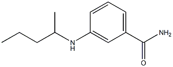 3-(pentan-2-ylamino)benzamide Structure