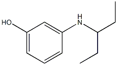 3-(pentan-3-ylamino)phenol 结构式