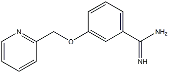 3-(pyridin-2-ylmethoxy)benzenecarboximidamide Structure