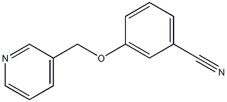 3-(pyridin-3-ylmethoxy)benzonitrile 结构式