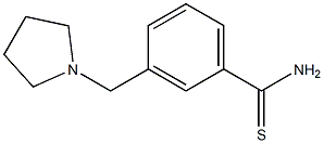 3-(pyrrolidin-1-ylmethyl)benzenecarbothioamide Structure