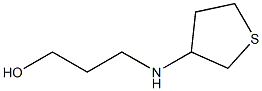 3-(thiolan-3-ylamino)propan-1-ol 化学構造式