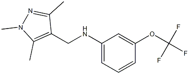 3-(trifluoromethoxy)-N-[(1,3,5-trimethyl-1H-pyrazol-4-yl)methyl]aniline