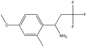 3,3,3-trifluoro-1-(4-methoxy-2-methylphenyl)propan-1-amine 结构式
