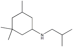 3,3,5-trimethyl-N-(2-methylpropyl)cyclohexan-1-amine 结构式