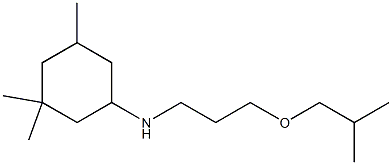 3,3,5-trimethyl-N-[3-(2-methylpropoxy)propyl]cyclohexan-1-amine 结构式