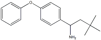 3,3-dimethyl-1-(4-phenoxyphenyl)butan-1-amine,,结构式