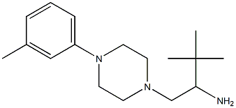 3,3-dimethyl-1-[4-(3-methylphenyl)piperazin-1-yl]butan-2-amine