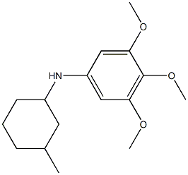 3,4,5-trimethoxy-N-(3-methylcyclohexyl)aniline Structure